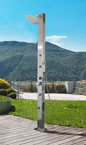 No Worries Products MILAN DELUXE 316 Stainless Steel Outdoor Shower Panel