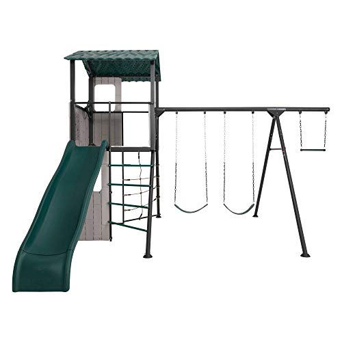Lifetime Adventure Clubhouse Swing Set Brown/Green
