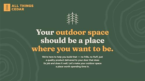 All Things Cedar PO72 Pergola Garden Arbor Natural Unstained Finish