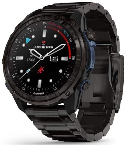 Wearable4U Garmin Descent Mk3i Titanium Dive Computer with Extra-Long Strap & Gift Bundle Mk3i Titanium w/ Titanium Band