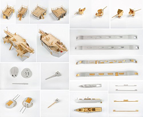 MK.1 Design 1:200 IJN Battleship Mikasa Detail-up Parts Value Pack White