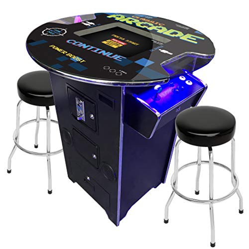 Creative Outdoor Distributor Commercial Grade Arcade Machine 2 Player 412 Games 22" LCD Round Glass Top No Trackball