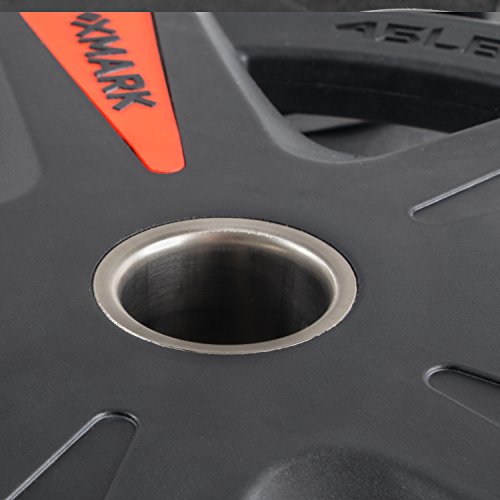 XMark Olympic Rubber Coated Weight Plates 255 lb Set