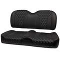 MODZ FS2 Custom Golf Cart Front Seat for EZGO TXT [1995-Up] - Black Base - Double Diamond Pattern