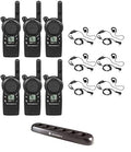 SR-Moto CLS1410 1W 4-Channel Business Radio with C-Shape Headset and Multi Unit Charger