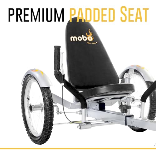 MOBO Triton Pro Recumbent Tricycle Silver