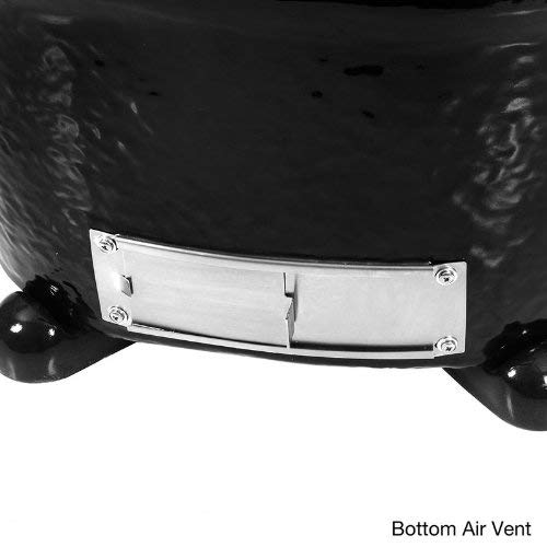 Primo Ceramic Charcoal Smoker Grill Oval Junior Black