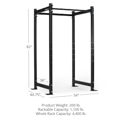 Titan Fitness T-3 Series Black Short Power Rack 36in Depth 1,100 LB Capacity