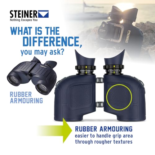 Steiner Marine Commander 7x50 Waterproof Binoculars with Compass Blue