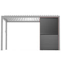 Kaimei Aluminum Louver Grille for Pergola Shade 1/3 Coverage 13FT Black