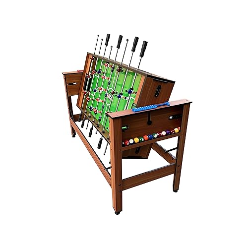 KICK Twain 48″ 2-in-1 Multi Game Table Brown
