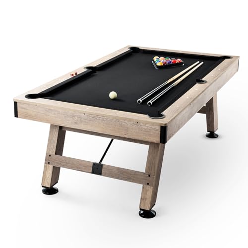 VEVOR 7 ft Billiards Table Black