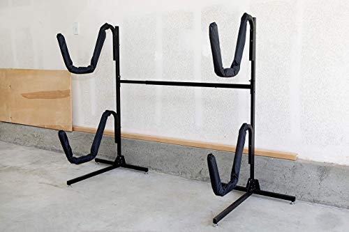 Insight Goods Kayak Rack - Free Standing Kayak Storage for Indoor/Outdoor (4 Kayaks)