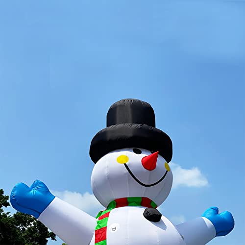 OZIS 13Ft Tall Inflatable Snowman Decoration White