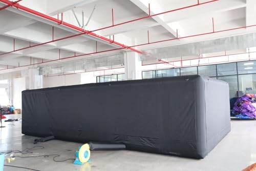 Bookishbunny Large Black Inflatable Maze Labyrinth for Halloween 26x13x6.5ft