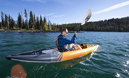 AQUAGLIDE Deschutes 110 Inflatable Kayak 1 Person Orange Black