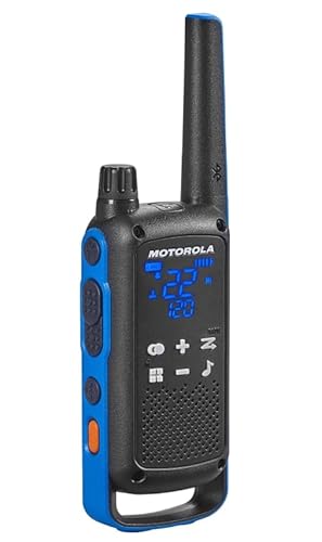 Motorola Solutions Talkabout T802 Portable FRS Two Way Radio Walkie Talkies 8 Pack Blue/Black