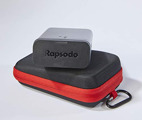 Rapsodo Mobile Launch Monitor for Golf Indoor and Outdoor Use with GPS Satellite View and Professional Level Accuracy, iPhone & iPad Only Black/Red