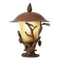 Kalco Three Light Outdoor Post Head Lantern Ponderosa Finish