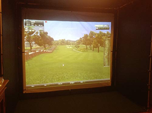 SPECTRUM GOLF SIMULATORS Golf Cage Kit with Net, Panels, Pads, and Screen