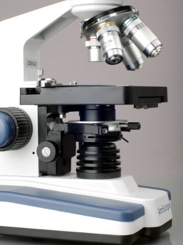 AmScope T120A Trinocular Compound Microscope 40X-1600X LED