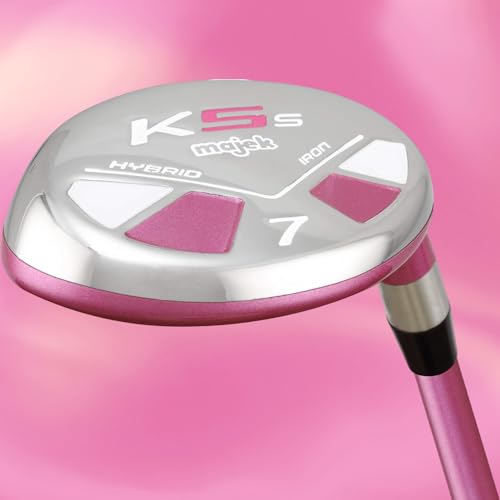 Majek Pink Petite Senior Ladies Golf Hybrids Irons Set