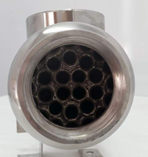 Badgerpipe Titanium Tube & Shell Heat Exchanger for Saltwater Pools/Spa 600,000 BTU
