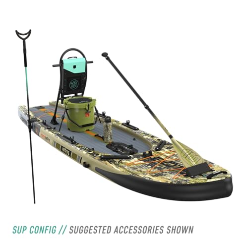 BOTE Rackham Aero Inflatable Fishing Paddle Board 12'4" Verge Camo