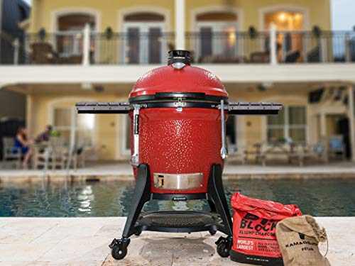 KJ Kamado Joe Big Joe III Charcoal Grill Red