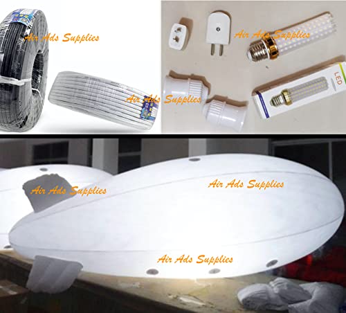 Air-Ads Supplies 20ft Giant Inflatable Blimp Sign Strawberry Promotion White