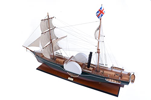 Old Modern Handicrafts Nemesis Ship Model Handcrafted Wood Multicolor