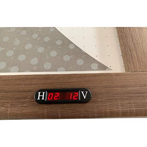 Hathaway Excalibur 6-ft Air Hockey Table with Table Tennis Top Driftwood Black
