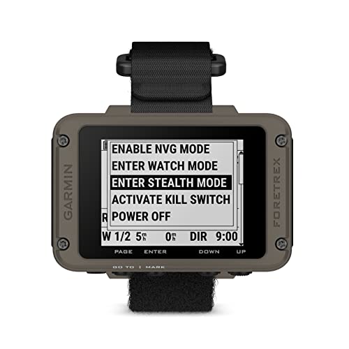 Wearable4U Garmin Foretrex 901 Wrist-Mounted GPS Navigator Bundle with Strap, Ballistic Edition
