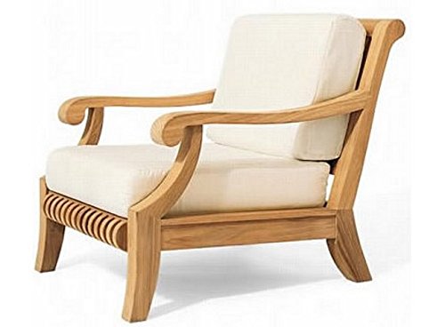 TeakStation Giva 4-Piece Teak Sofa Lounge Chair Set