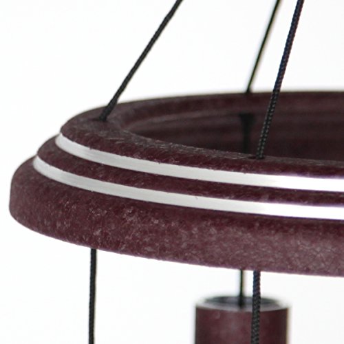 Arabesque 59-Inch Garnet Wind Chime for Patio, Backyard, Garden Décor