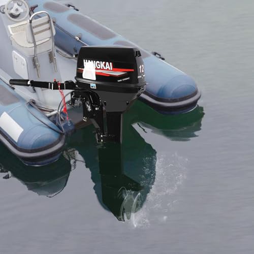 Sootvp 12HP 2 Stroke Outboard Motor Long Shaft Black