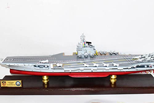 Squadron Nostalgia LLC USS Ranger CV-61 Aircraft Carrier Model 36 Inches Mahogany Multicolor