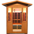 RIGO Outdoor 2-Person Infrared Sauna Red Cedar Hemlock 1800W