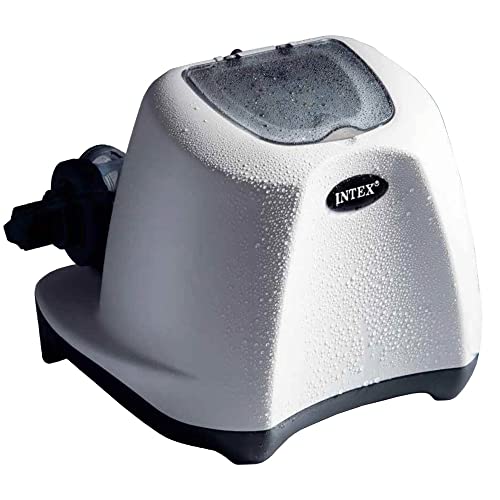 Intex Sand Filter Pump with Saltwater System Maintenance Set Black