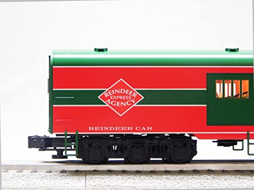 Generic VISIONLINE North Pole Central Reindeer Car #2523 O Gauge Red