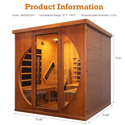 amocane 2 Person Cedar Sauna