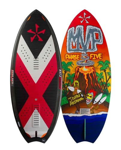 PHASE FIVE Wakesurf Board MVP LTD 46" Black/Red/White