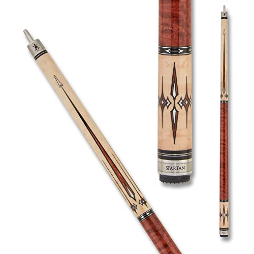 Spartan Billiards Pool Cue Stick Coffee Stained Handle 18oz Multi