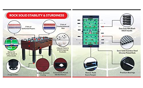 KICK Ambassador 55" Foosball Table Wooden