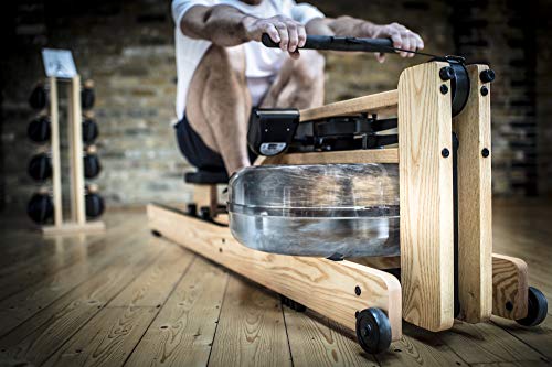 WaterRower Ash Rowing Machine Lo-Rise Blue
