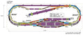 Rokuhan Layout Plan AC Complete Track Set 67.5" x 20.7