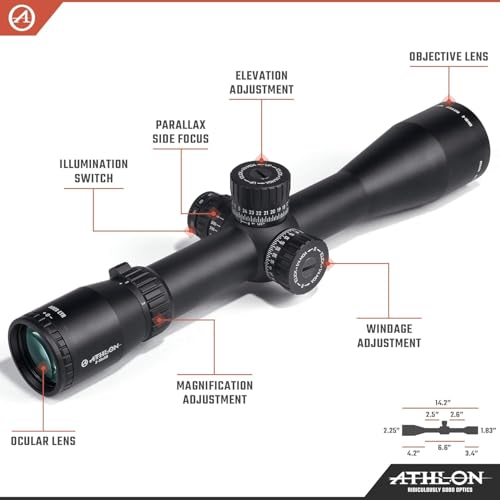 Athlon Optics Ares ETR 3-18x50 Riflescope APRS6 FFP IR MIL Reticle Black