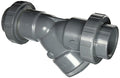 Hayward YS10300TU 3-Inch Threaded True Union PVC Y-Strainer with FPM O-ring Seals