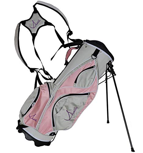 Sephlin Signature Women's 13-Piece Right Hand Golf Club Set with Bag Gray/Pink/Silver