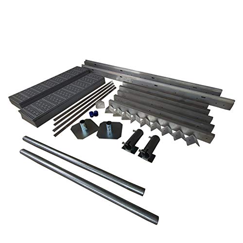 Patriot Docks Complete Aluminum Dock Kit 4ft x 8ft Gray Poly